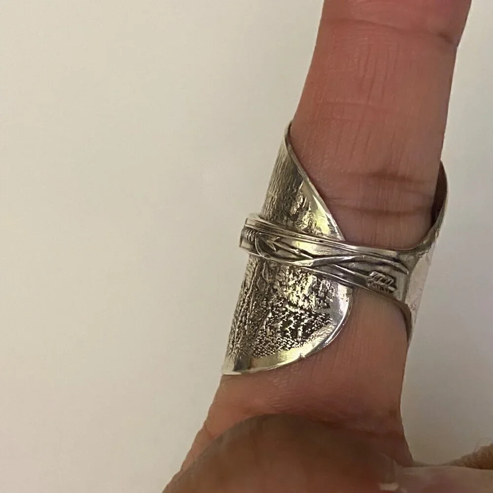 Niagara Falls Custom Made Statement Silver Ring Unisex